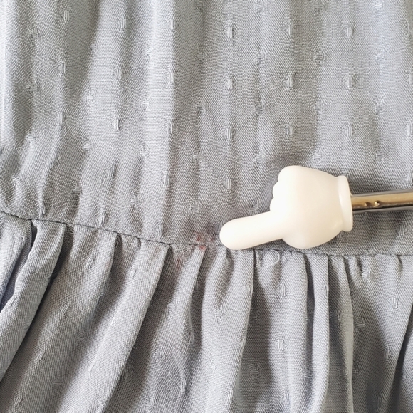 NWT Smocked Bodice Ruffle Hem Dress Size XL Puff Sleeve Square Neck Coquette - Picture 10 of 15